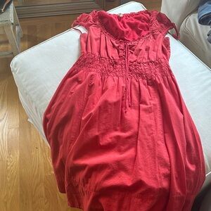 Maeve Red Midi Dress